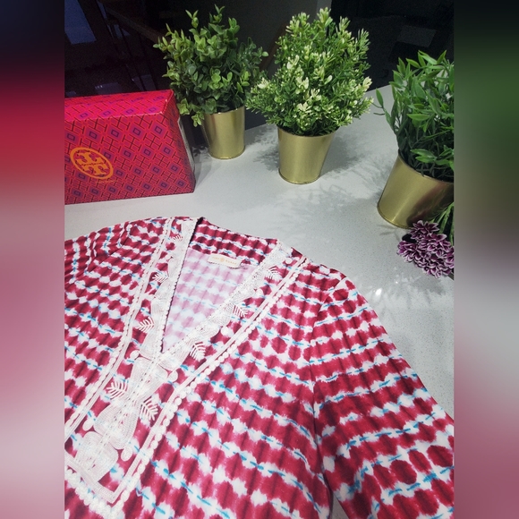 TORY BURCH Superbe et impeccable haut à manches longues avec broderies - Picture 3 of 8